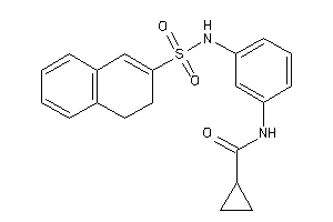 N-[3-(3,4-dihydronaphthalen-2-ylsulfonylamino)phenyl]cyclopropanecarboxamide