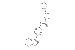 3-pyrrolidino-N-[4-(5,6,7,8-tetrahydro-[1,2,4]triazolo[4,3-a]pyridin-3-yl)phenyl]pyrrolidine-1-carboxamide