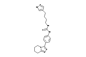 1-[4-(1H-pyrazol-4-yl)butyl]-3-[4-(5,6,7,8-tetrahydro-[1,2,4]triazolo[4,3-a]pyridin-3-yl)phenyl]urea