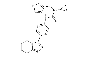 1-cyclopropyl-3-[4-(5,6,7,8-tetrahydro-[1,2,4]triazolo[4,3-a]pyridin-3-yl)phenyl]-1-(3-thenyl)urea