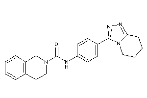 N-[4-(5,6,7,8-tetrahydro-[1,2,4]triazolo[4,3-a]pyridin-3-yl)phenyl]-3,4-dihydro-1H-isoquinoline-2-carboxamide