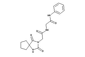2-[[2-(2,4-diketo-1,3-diazaspiro[4.4]nonan-3-yl)acetyl]amino]-N-phenyl-acetamide