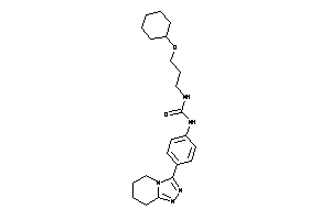 1-[3-(cyclohexoxy)propyl]-3-[4-(5,6,7,8-tetrahydro-[1,2,4]triazolo[4,3-a]pyridin-3-yl)phenyl]urea