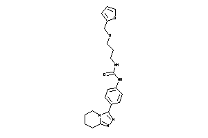 1-[3-(2-furfuryloxy)propyl]-3-[4-(5,6,7,8-tetrahydro-[1,2,4]triazolo[4,3-a]pyridin-3-yl)phenyl]urea