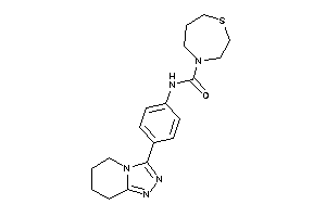 N-[4-(5,6,7,8-tetrahydro-[1,2,4]triazolo[4,3-a]pyridin-3-yl)phenyl]-1,4-thiazepane-4-carboxamide