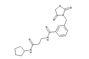 N-[3-(cyclopentylamino)-3-keto-propyl]-3-[(2,4-diketothiazolidin-3-yl)methyl]benzamide