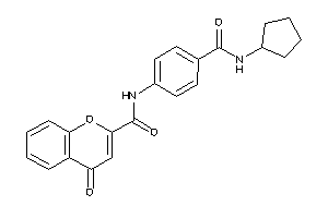 N-[4-(cyclopentylcarbamoyl)phenyl]-4-keto-chromene-2-carboxamide