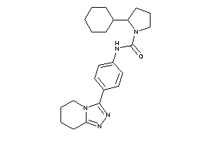 2-cyclohexyl-N-[4-(5,6,7,8-tetrahydro-[1,2,4]triazolo[4,3-a]pyridin-3-yl)phenyl]pyrrolidine-1-carboxamide