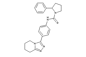 2-phenyl-N-[4-(5,6,7,8-tetrahydro-[1,2,4]triazolo[4,3-a]pyridin-3-yl)phenyl]pyrrolidine-1-carboxamide