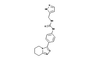 1-(1H-pyrazol-5-ylmethyl)-3-[4-(5,6,7,8-tetrahydro-[1,2,4]triazolo[4,3-a]pyridin-3-yl)phenyl]urea