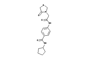 N-cyclopentyl-4-[[2-(4-ketothiazolidin-3-yl)acetyl]amino]benzamide