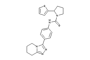 N-[4-(5,6,7,8-tetrahydro-[1,2,4]triazolo[4,3-a]pyridin-3-yl)phenyl]-2-(2-thienyl)pyrrolidine-1-carboxamide