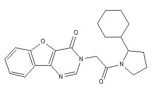 3-[2-(2-cyclohexylpyrrolidino)-2-keto-ethyl]benzofuro[3,2-d]pyrimidin-4-one