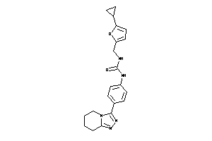 1-[(5-cyclopropyl-2-furyl)methyl]-3-[4-(5,6,7,8-tetrahydro-[1,2,4]triazolo[4,3-a]pyridin-3-yl)phenyl]urea