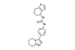 1-(4,5,6,7-tetrahydrobenzofuran-4-yl)-3-[4-(5,6,7,8-tetrahydro-[1,2,4]triazolo[4,3-a]pyridin-3-yl)phenyl]urea