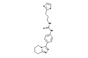 1-[4-(5,6,7,8-tetrahydro-[1,2,4]triazolo[4,3-a]pyridin-3-yl)phenyl]-3-(3-thiazol-2-ylpropyl)urea