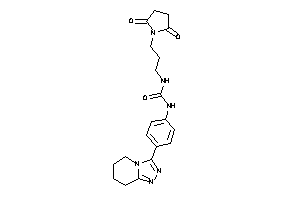 1-(3-succinimidopropyl)-3-[4-(5,6,7,8-tetrahydro-[1,2,4]triazolo[4,3-a]pyridin-3-yl)phenyl]urea