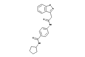 N-cyclopentyl-4-[(2-indoxazen-3-ylacetyl)amino]benzamide