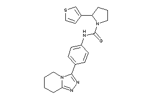 N-[4-(5,6,7,8-tetrahydro-[1,2,4]triazolo[4,3-a]pyridin-3-yl)phenyl]-2-(3-thienyl)pyrrolidine-1-carboxamide