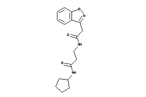 N-cyclopentyl-3-[(2-indoxazen-3-ylacetyl)amino]propionamide