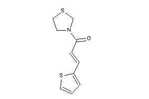 1-thiazolidin-3-yl-3-(2-thienyl)prop-2-en-1-one