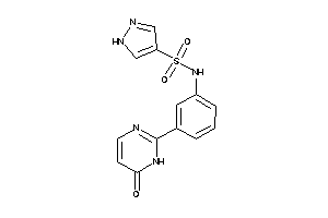 N-[3-(6-keto-1H-pyrimidin-2-yl)phenyl]-1H-pyrazole-4-sulfonamide