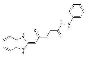 5-(1,3-dihydrobenzimidazol-2-ylidene)-4-keto-N'-phenyl-valerohydrazide