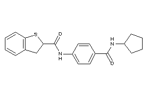 N-[4-(cyclopentylcarbamoyl)phenyl]-2,3-dihydrobenzothiophene-2-carboxamide