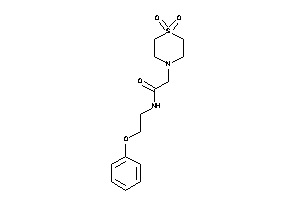 2-(1,1-diketo-1,4-thiazinan-4-yl)-N-(2-phenoxyethyl)acetamide