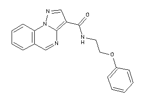 Image of N-(2-phenoxyethyl)pyrazolo[1,5-a]quinazoline-3-carboxamide