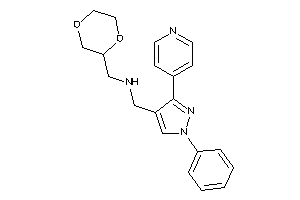 1,4-dioxan-2-ylmethyl-[[1-phenyl-3-(4-pyridyl)pyrazol-4-yl]methyl]amine