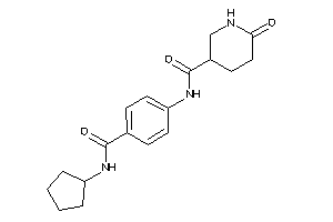 N-[4-(cyclopentylcarbamoyl)phenyl]-6-keto-nipecotamide