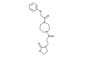 3-[3-keto-3-[4-(2-phenoxyacetyl)-1,4-diazepan-1-yl]propyl]thiazolidin-2-one