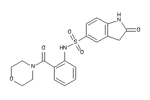 2-keto-N-[2-(morpholine-4-carbonyl)phenyl]indoline-5-sulfonamide