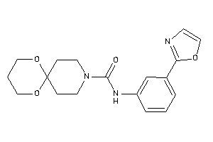 N-(3-oxazol-2-ylphenyl)-7,11-dioxa-3-azaspiro[5.5]undecane-3-carboxamide