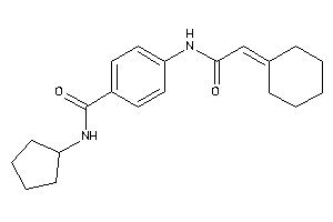 4-[(2-cyclohexylideneacetyl)amino]-N-cyclopentyl-benzamide