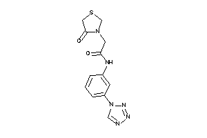 2-(4-ketothiazolidin-3-yl)-N-[3-(tetrazol-1-yl)phenyl]acetamide