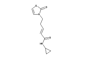 N-cyclopropyl-5-(2-keto-4-thiazolin-3-yl)pent-2-enamide