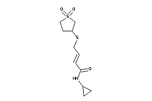 N-cyclopropyl-4-[(1,1-diketothiolan-3-yl)thio]but-2-enamide