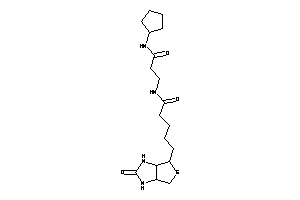 N-[3-(cyclopentylamino)-3-keto-propyl]-5-(2-keto-1,3,3a,4,6,6a-hexahydrothieno[3,4-d]imidazol-4-yl)valeramide