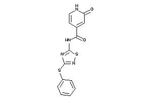 Image of 2-keto-N-[3-(phenylthio)-1,2,4-thiadiazol-5-yl]-1H-pyridine-4-carboxamide