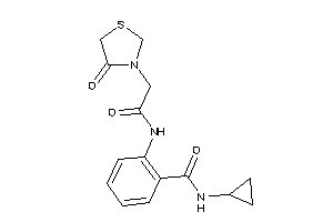 N-cyclopropyl-2-[[2-(4-ketothiazolidin-3-yl)acetyl]amino]benzamide