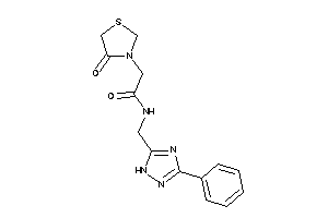 2-(4-ketothiazolidin-3-yl)-N-[(3-phenyl-1H-1,2,4-triazol-5-yl)methyl]acetamide