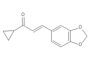 3-(1,3-benzodioxol-5-yl)-1-cyclopropyl-prop-2-en-1-one