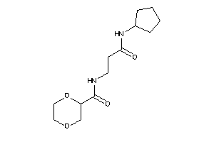 N-[3-(cyclopentylamino)-3-keto-propyl]-1,4-dioxane-2-carboxamide