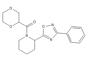 1,4-dioxan-2-yl-[2-(3-phenyl-1,2,4-oxadiazol-5-yl)piperidino]methanone