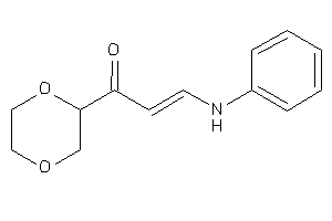 Image of 3-anilino-1-(1,4-dioxan-2-yl)prop-2-en-1-one