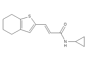 Image of N-cyclopropyl-3-(4,5,6,7-tetrahydrobenzothiophen-2-yl)acrylamide