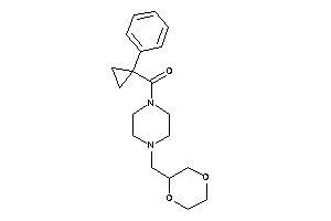 [4-(1,4-dioxan-2-ylmethyl)piperazino]-(1-phenylcyclopropyl)methanone