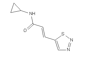 N-cyclopropyl-3-(thiadiazol-5-yl)acrylamide